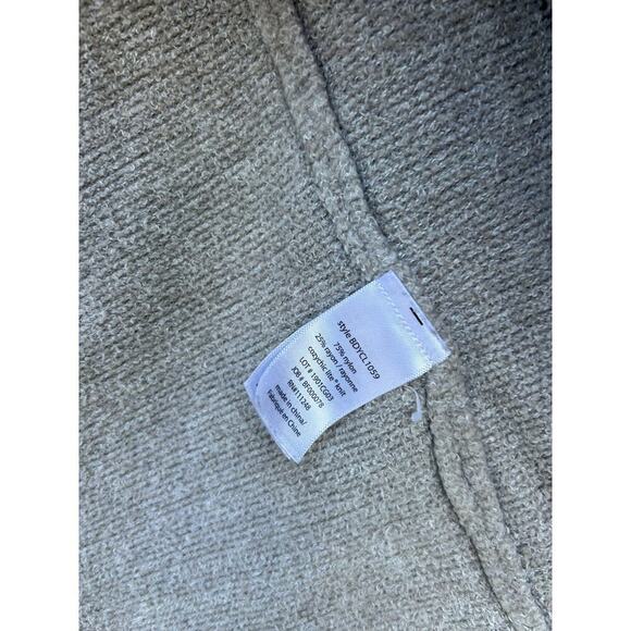 Barefoot Dreams CozyChic Lite Cardigan Beige Open Front Lightweight Sweater 8/10 - Picture 6 of 8